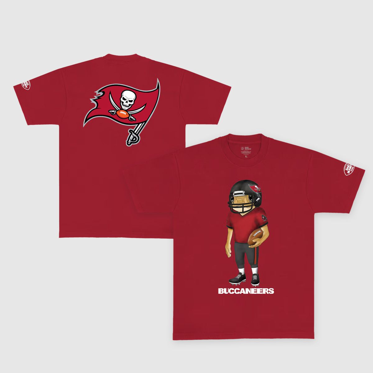 Men 2026 NFL Tampa Bay Buccaneers T-shirt red 001->new england patriots->NFL Jersey